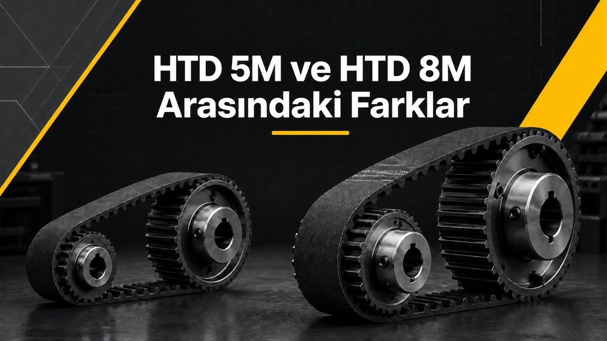 HTD 5M ve HTD 8M zaman kayışları karşılaştırması